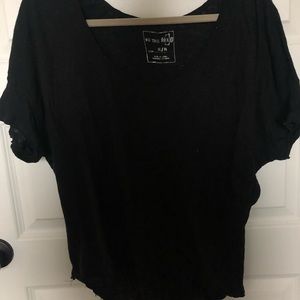 Free People Black Tee